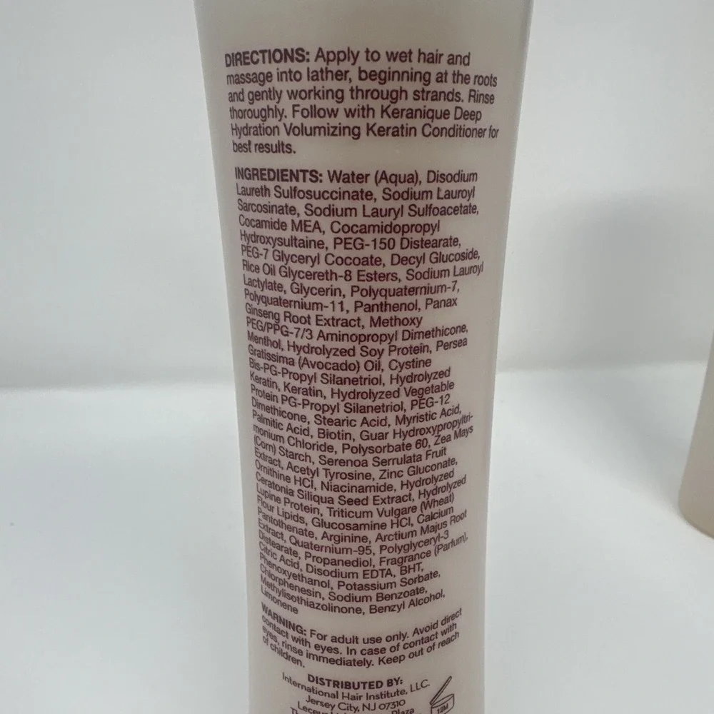2 x Keranique 8 oz Scalp Stimulating Shampoo Deep Hydration Normal to Dry